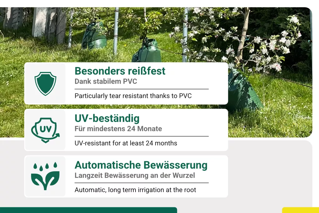 Baumbewässerungssack 100 Liter, mit Schloss Baumbewässerungssack 100 Liter, mit Schloss