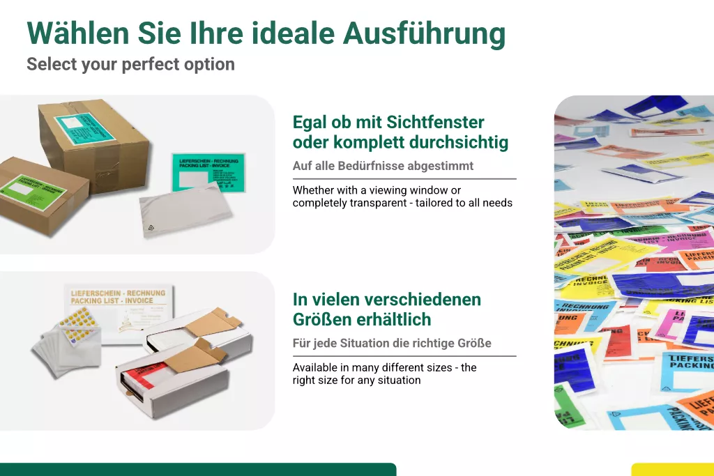 Lieferscheintaschen DIN C6: Dokumente, transparent Lieferscheintaschen DIN C6: Dokumente, transparent