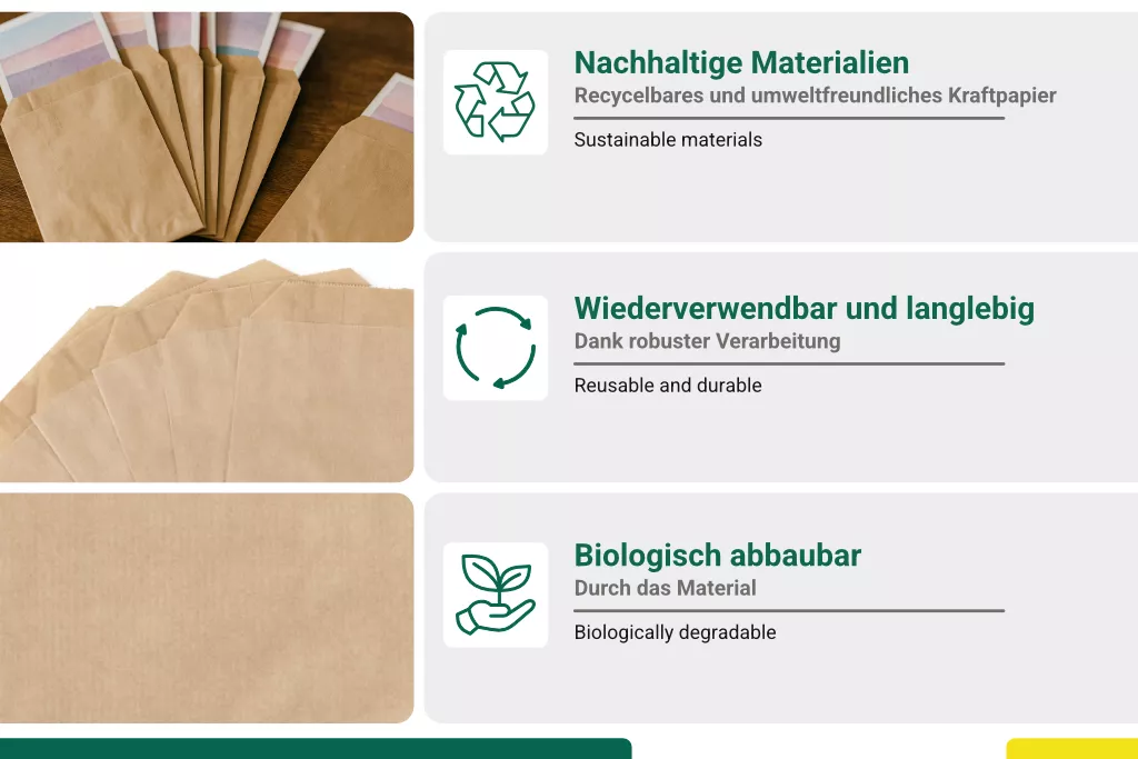 Papierbeutel, braun, 40 g/m², 220 x 320 + 20 mm Papierbeutel, braun, 40 g/m², 220 x 320 + 20 mm