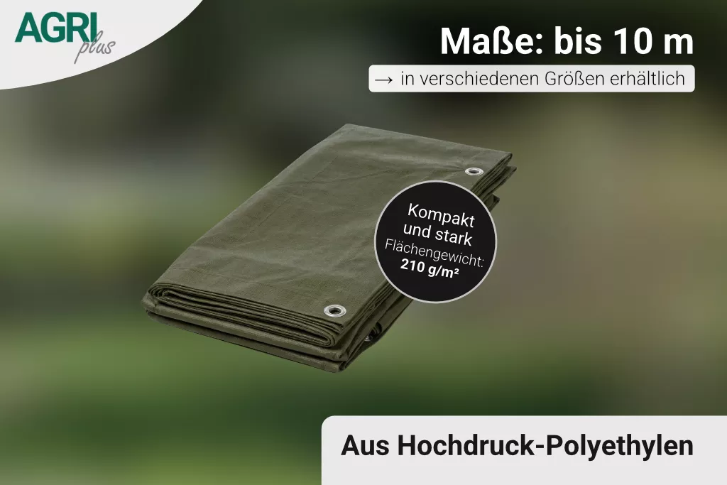 Holzabdeckplane mit Ösen 1,50 x 6 m, 210 g/m² Holzabdeckplane mit Ösen 1,50 x 6 m, 210 g/m²