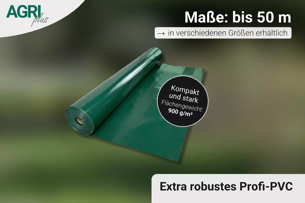 Holzabdeckplane ohne Ösen 1,50 x 20 m, 900 g/m²