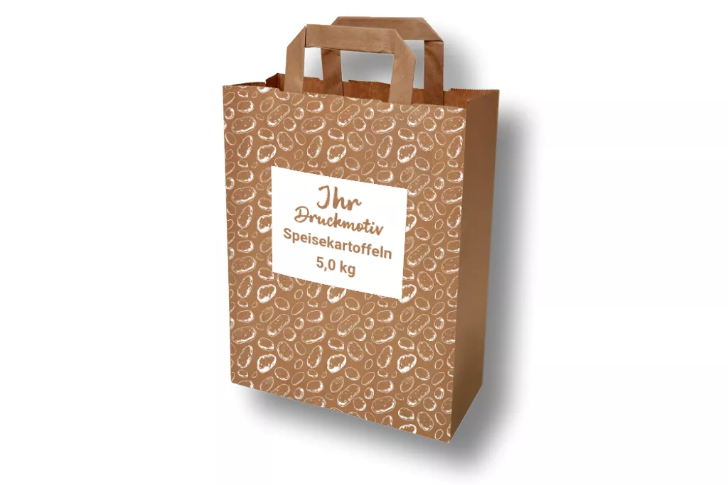 Papiertragetaschen 5 kg für Kartoffeln, bedruckt