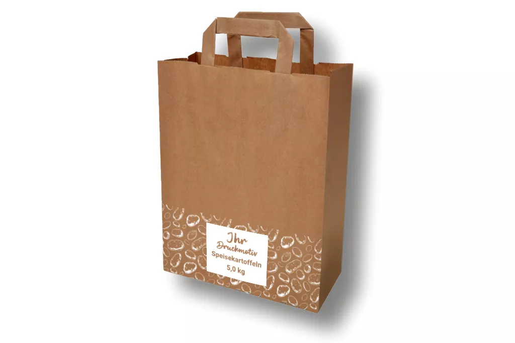 Papiertragetaschen 5 kg für Kartoffeln, bedruckt