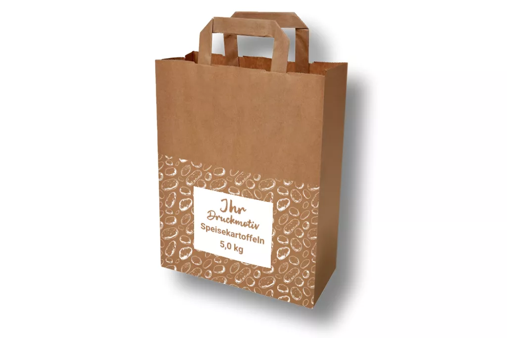 Papiertragetaschen 5 kg für Kartoffeln, bedruckt