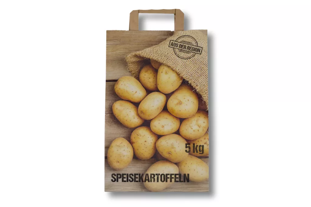 Papiertragetaschen 5 kg "Speisekartoffeln" Papiertragetaschen 5 kg "Speisekartoffeln"