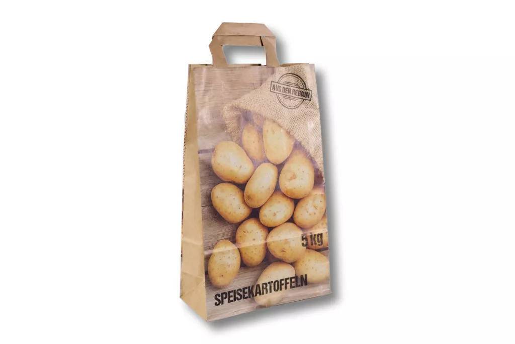 Papiertragetaschen 5 kg "Speisekartoffeln" Papiertragetaschen 5 kg "Speisekartoffeln"