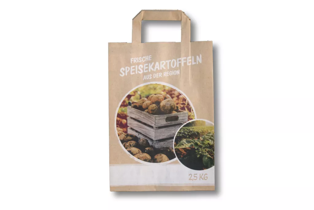 Papiertragetaschen 2,5 kg, "Kiste" Papiertragetaschen 2,5 kg, "Kiste"