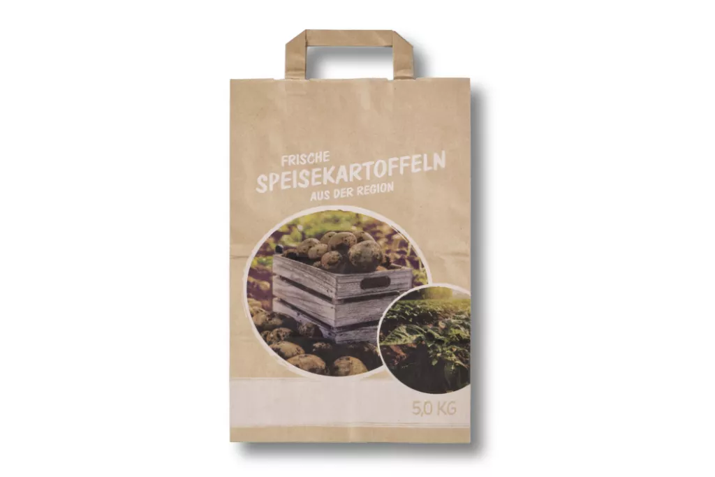 Papiertragetaschen 5 kg, "Kiste" Papiertragetaschen 5 kg, "Kiste"