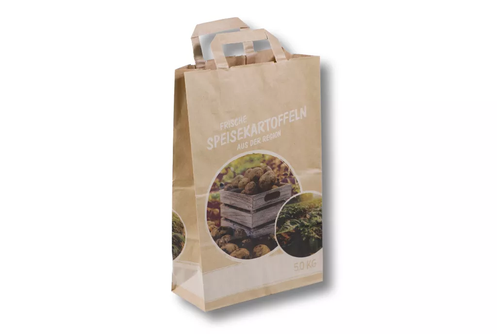 Papiertragetaschen 5 kg, "Kiste" Papiertragetaschen 5 kg, "Kiste"