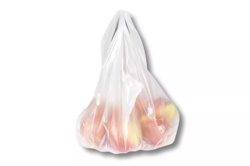HDPE-Knotenbeutel, transparent, 215 + 120 x 450 mm, 8 µ HDPE-Knotenbeutel, transparent, 215 + 120 x 450 mm, 8 µ