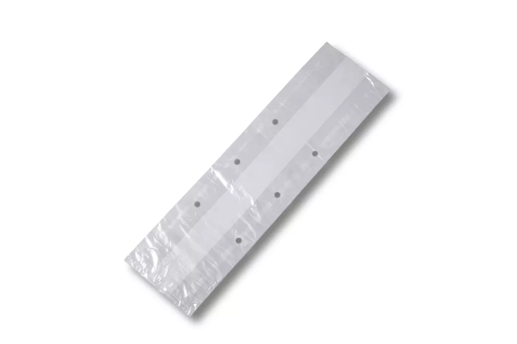 Seitenfaltenbeutel, transparent, 150 + 100 x 350 mm, gelocht, 17 µ Seitenfaltenbeutel, transparent, 150 + 100 x 350 mm, gelocht, 17 µ