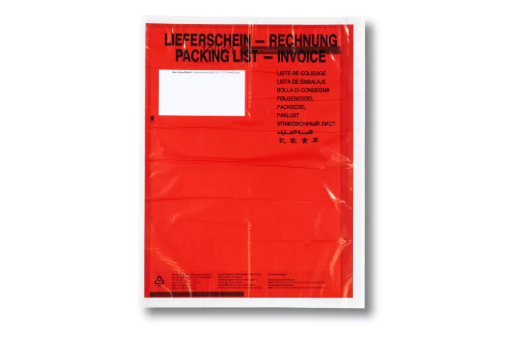 Lieferscheintaschen DIN C4: Lieferschein/Rechnung, rot, 35 % Rezyklat Lieferscheintaschen DIN C4: Lieferschein/Rechnung, rot, 35 % Rezyklat