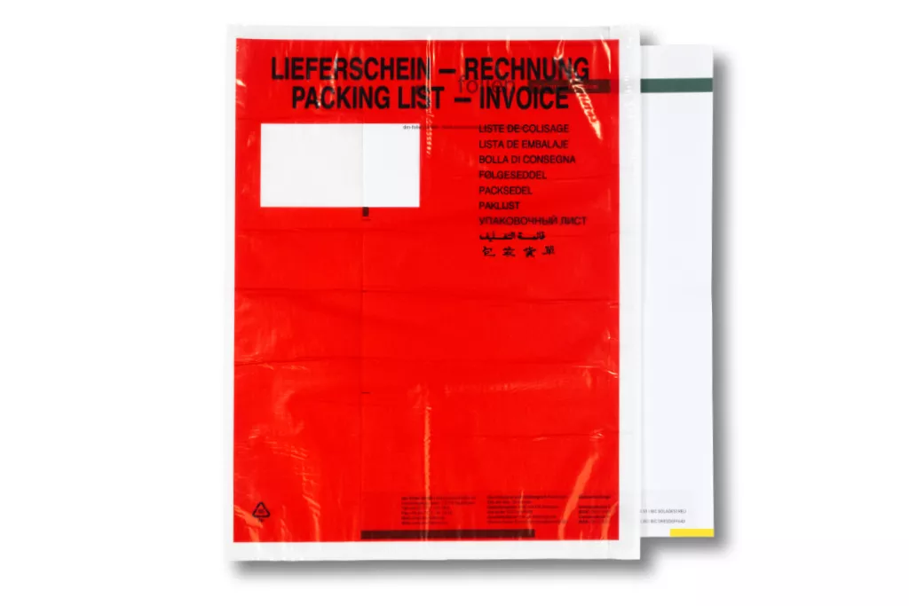 Lieferscheintaschen DIN C4: Lieferschein/Rechnung, rot, 35 % Rezyklat Lieferscheintaschen DIN C4: Lieferschein/Rechnung, rot, 35 % Rezyklat
