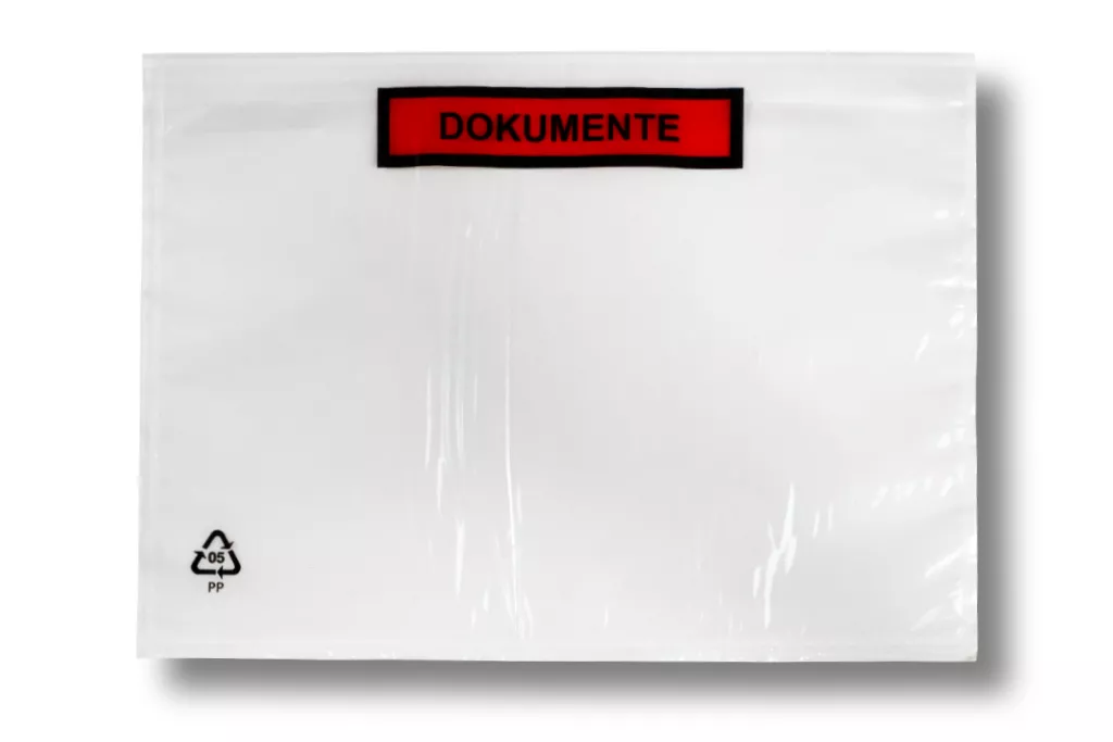 Lieferscheintaschen DIN C5: Dokumente, transparent, 35 % Rezyklat