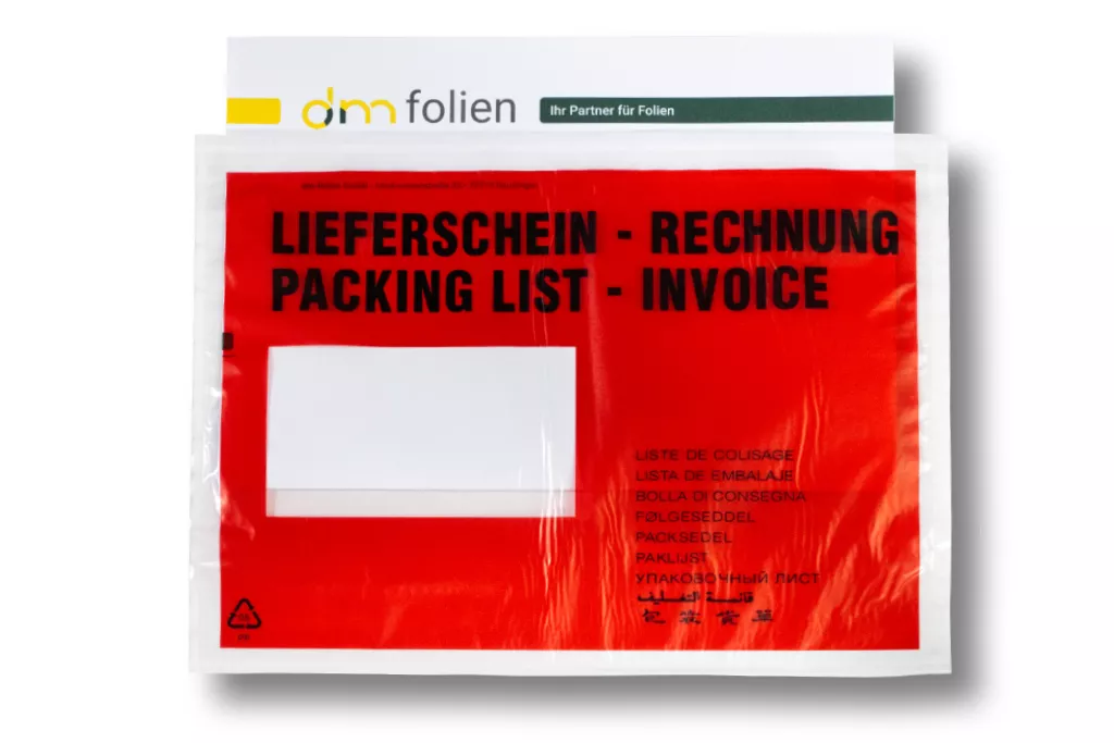 Lieferscheintaschen DIN C5: Lieferschein/Rechnung, rot, 35 % Rezyklat Lieferscheintaschen DIN C5: Lieferschein/Rechnung, rot, 35 % Rezyklat