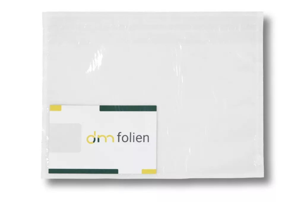 Lieferscheintaschen DIN C6, unbedruckt, transparent, 35 % Rezyklat