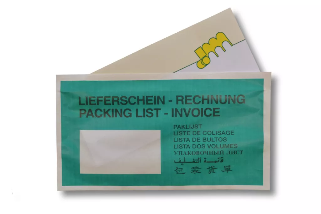 Lieferscheintaschen DIN Lang: Lieferschein/ Rechnung, grün, Kraft-Papier Lieferscheintaschen DIN Lang: Lieferschein/ Rechnung, grün, Kraft-Papier