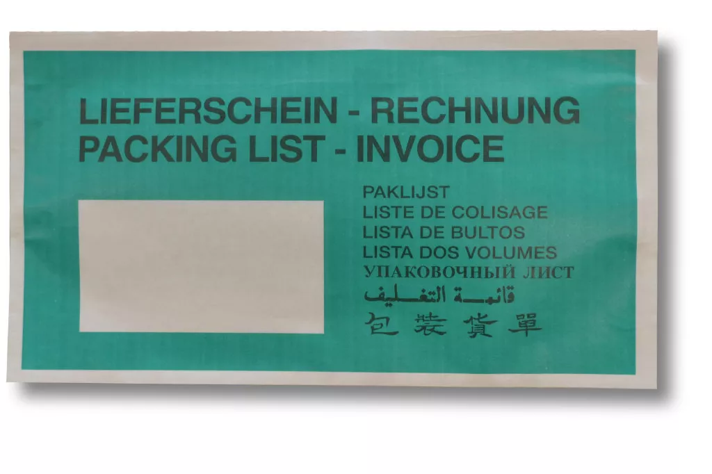 Lieferscheintaschen DIN Lang: Lieferschein/ Rechnung, grün, Kraft-Papier Lieferscheintaschen DIN Lang: Lieferschein/ Rechnung, grün, Kraft-Papier
