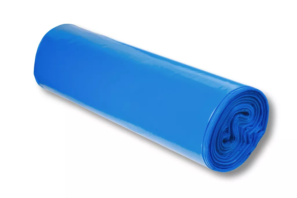 Müllsäcke, 120 Liter, blau, Typ 100 (68 µ), 700 x 1100 mm, 95 % Rezyklat