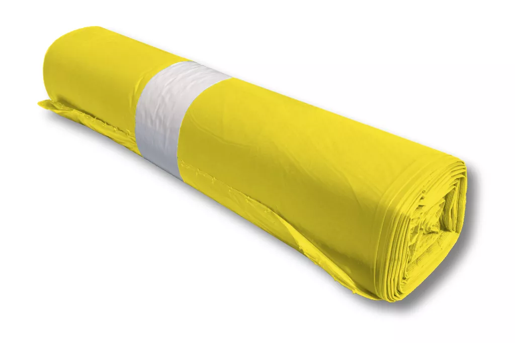 Müllsäcke, 120 Liter, gelb, Typ 20 (18 µ), 700 x 1100 mm
