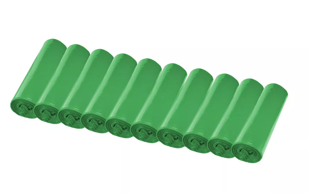 Müllsäcke, 120 Liter, grün, Typ 60 (32 µ), 700 x 1100 mm, 95 % Rezyklat Müllsäcke, 120 Liter, grün, Typ 60 (32 µ), 700 x 1100 mm, 95 % Rezyklat