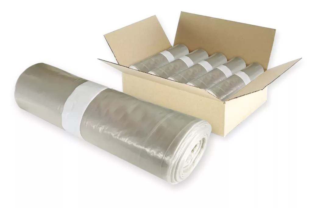 Müllsäcke, 120 Liter, transparent, Typ 80 (62 µ), 700 x 1100 mm, 95 % Rezyklat Müllsäcke, 120 Liter, transparent, Typ 80 (62 µ), 700 x 1100 mm, 95 % Rezyklat
