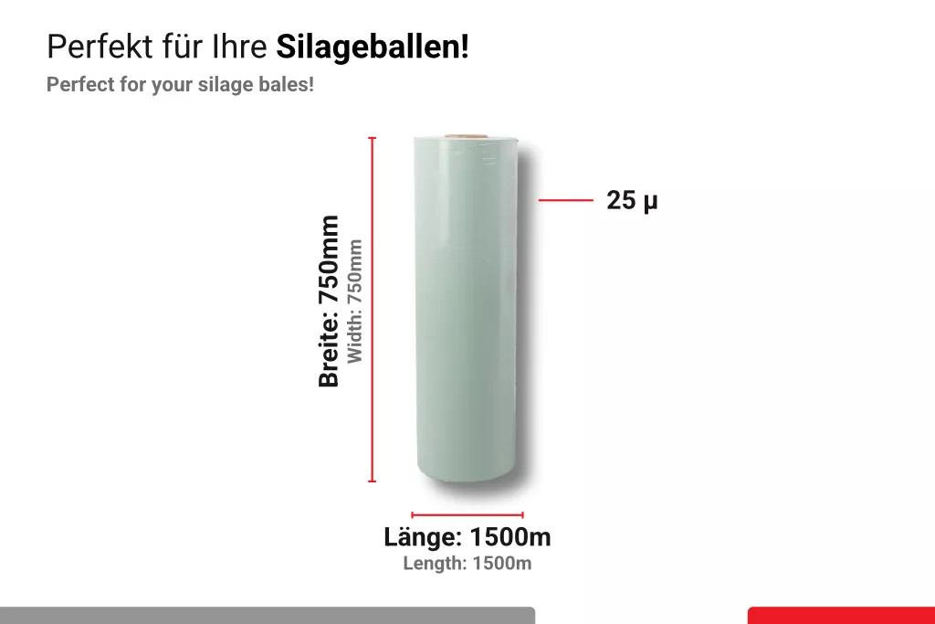 OCTAfol Agrarstretchfolie, 750 mm / 1500 m, grün OCTAfol Agrarstretchfolie, 750 mm / 1500 m, grün