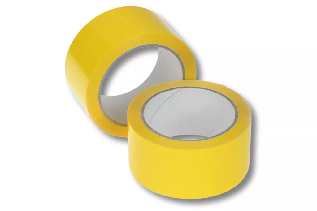 PP-Packband, 50 mm / 66 m, Acrylat, gelb PP-Packband, 50 mm / 66 m, Acrylat, gelb