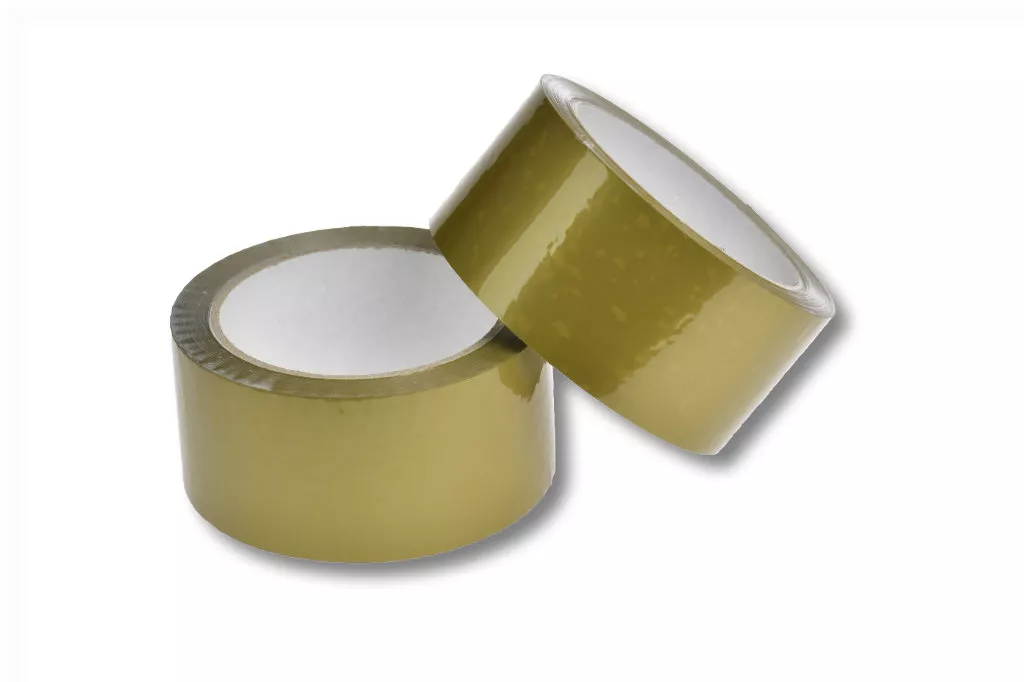 PP-Packband, 50 mm / 66 m, Acrylat, gold PP-Packband, 50 mm / 66 m, Acrylat, gold