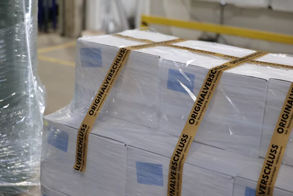 PP-Packband, 50 mm / 66 m, "Originalverschluss" PP-Packband, 50 mm / 66 m, "Originalverschluss"