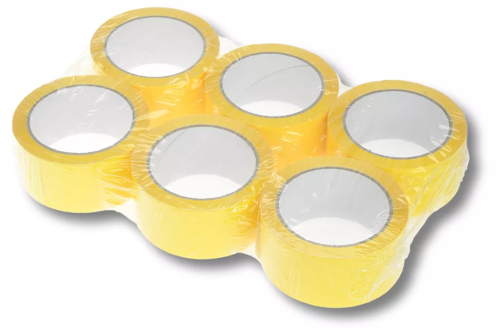 PP-Packband, 50 mm / 66 m, Acrylat, gelb PP-Packband, 50 mm / 66 m, Acrylat, gelb