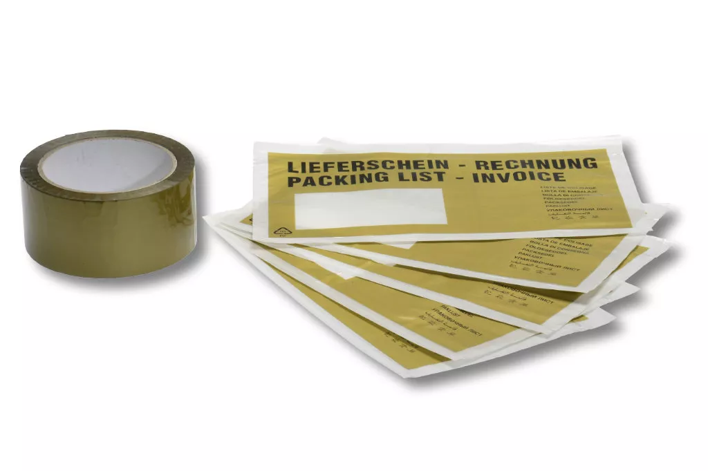 PP-Packband, 50 mm / 66 m, Acrylat, gold PP-Packband, 50 mm / 66 m, Acrylat, gold