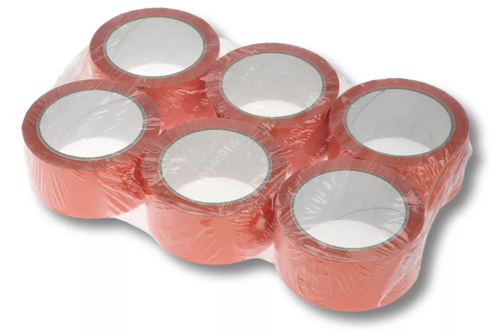 PP-Packband, 50 mm / 66 m, Acrylat, orange PP-Packband, 50 mm / 66 m, Acrylat, orange