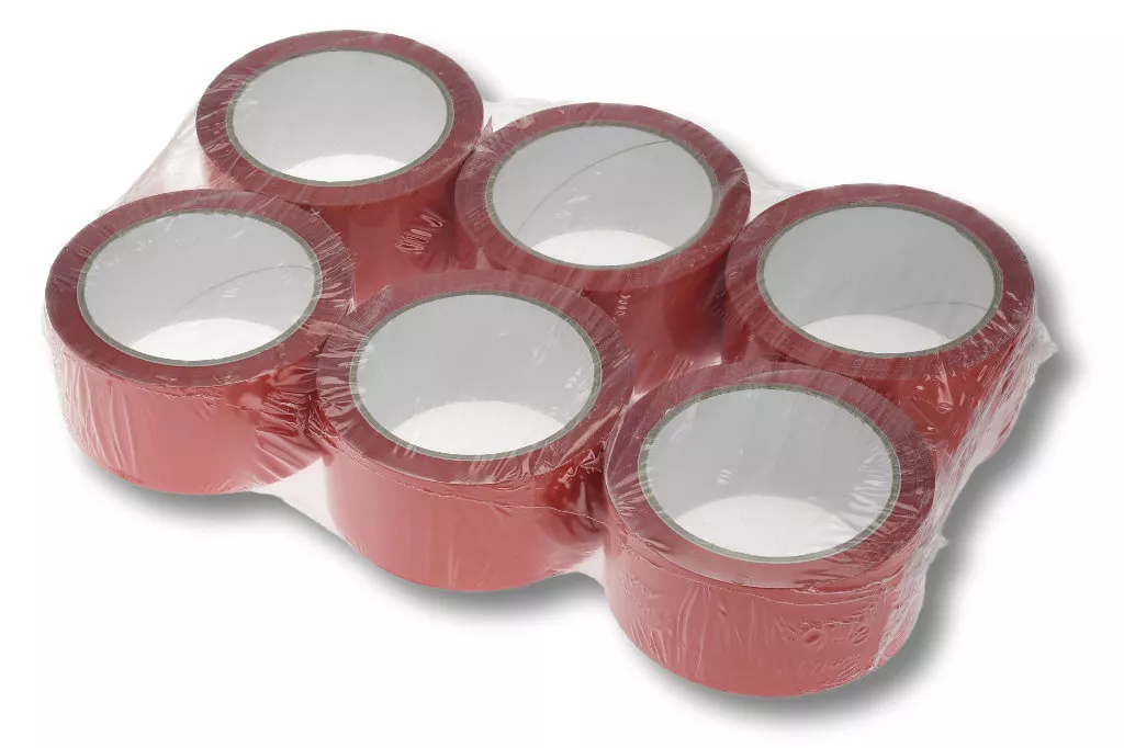 PP-Packband, 50 mm / 66 m, Acrylat, rot PP-Packband, 50 mm / 66 m, Acrylat, rot