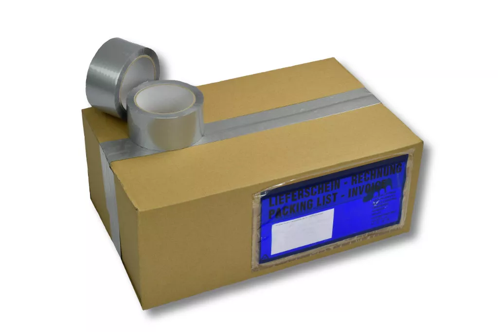 PP-Packband, 50 mm / 66 m, Acrylat, silber PP-Packband, 50 mm / 66 m, Acrylat, silber