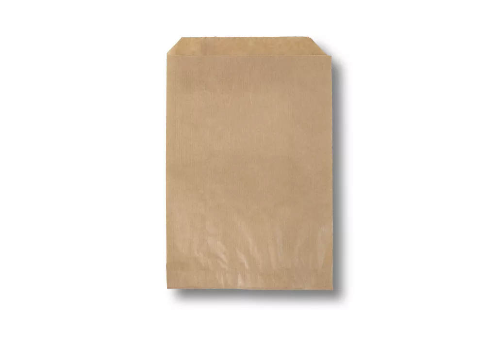 Papierbeutel, braun, 40 g/m², 120 x 180 + 20 mm Papierbeutel, braun, 40 g/m², 120 x 180 + 20 mm