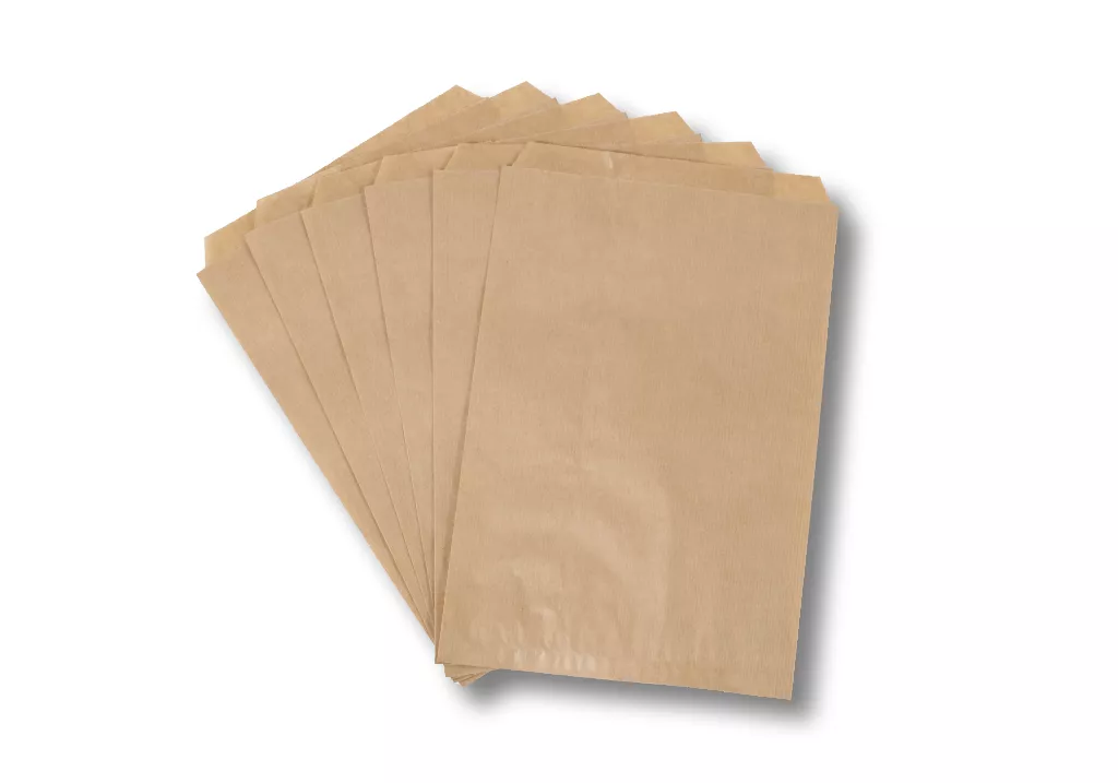 Papierbeutel, braun, 40 g/m², 220 x 320 + 20 mm Papierbeutel, braun, 40 g/m², 220 x 320 + 20 mm