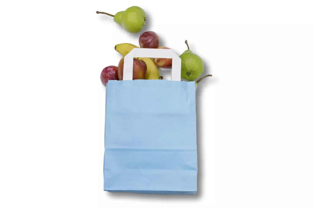 Papiertragetaschen 3,0 kg, hellblau