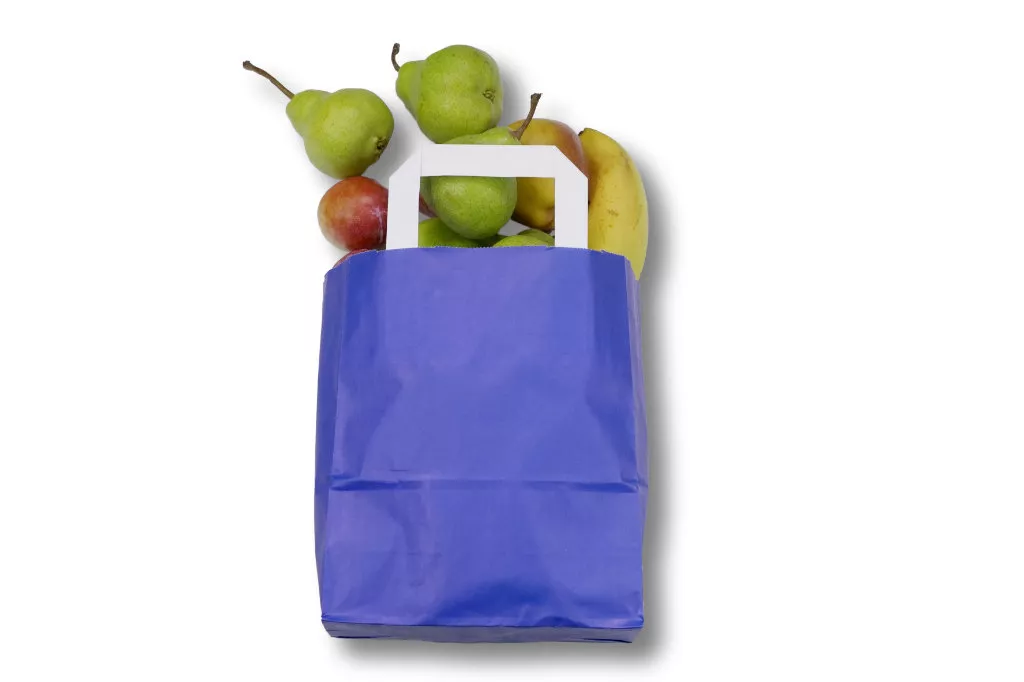 Papiertragetaschen 3,0 kg, blau Papiertragetaschen 3,0 kg, blau