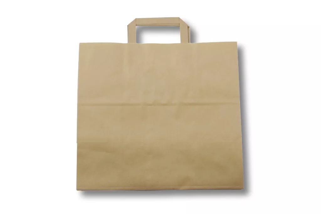 Papiertragetaschen, 32 + 21,5 x 27 cm, braun Papiertragetaschen, 32 + 21,5 x 27 cm, braun