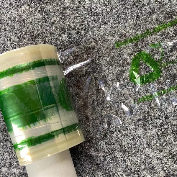 Eine Rolle Bündelstretchfolie bedruckt Mini-Stretchfolie bedruckt