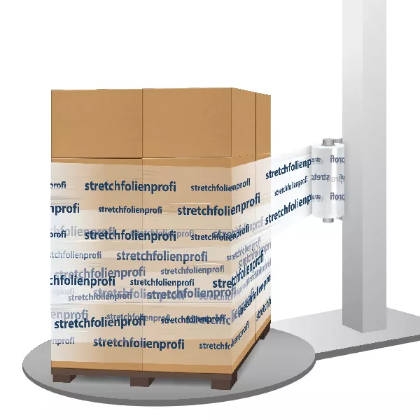 1-farbig bedruckte Maschinenstretchfolie Maschinenstretchfolie 1-farbig bedruckt