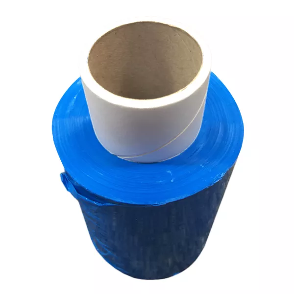 Bündelstretchfolie blau von oben