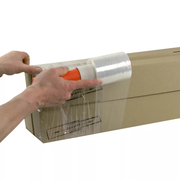 Bündelstretchfolie transparent in Anwendung