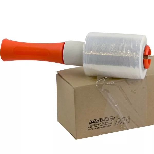 Mini-Stretchfolie mit Paket Bündelstretchfolie mit Paket