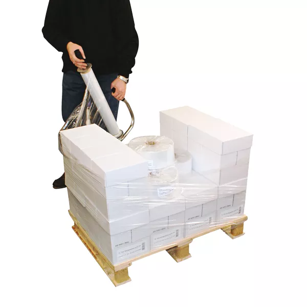 Handstretchfolie transparent in Anwendung