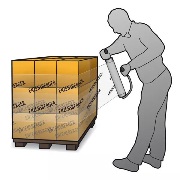 15my Handstretchfolie zum manuellen Stretchen 500mm x 300m