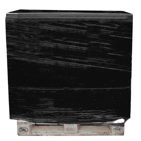 Maschinenstretchfolie schwarz Palette Palette mit schwarzer Maschinenstretchfolie