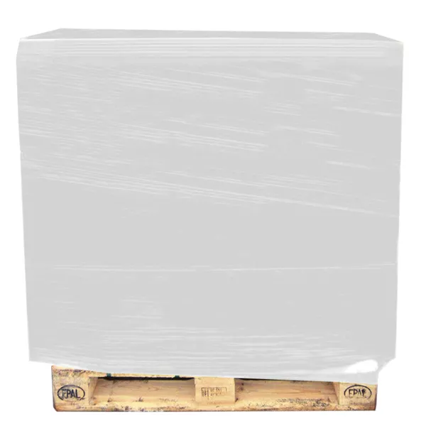 Palette mit weißer Maschinenstretchfolie Maschinenstretchfolie weiß Palette