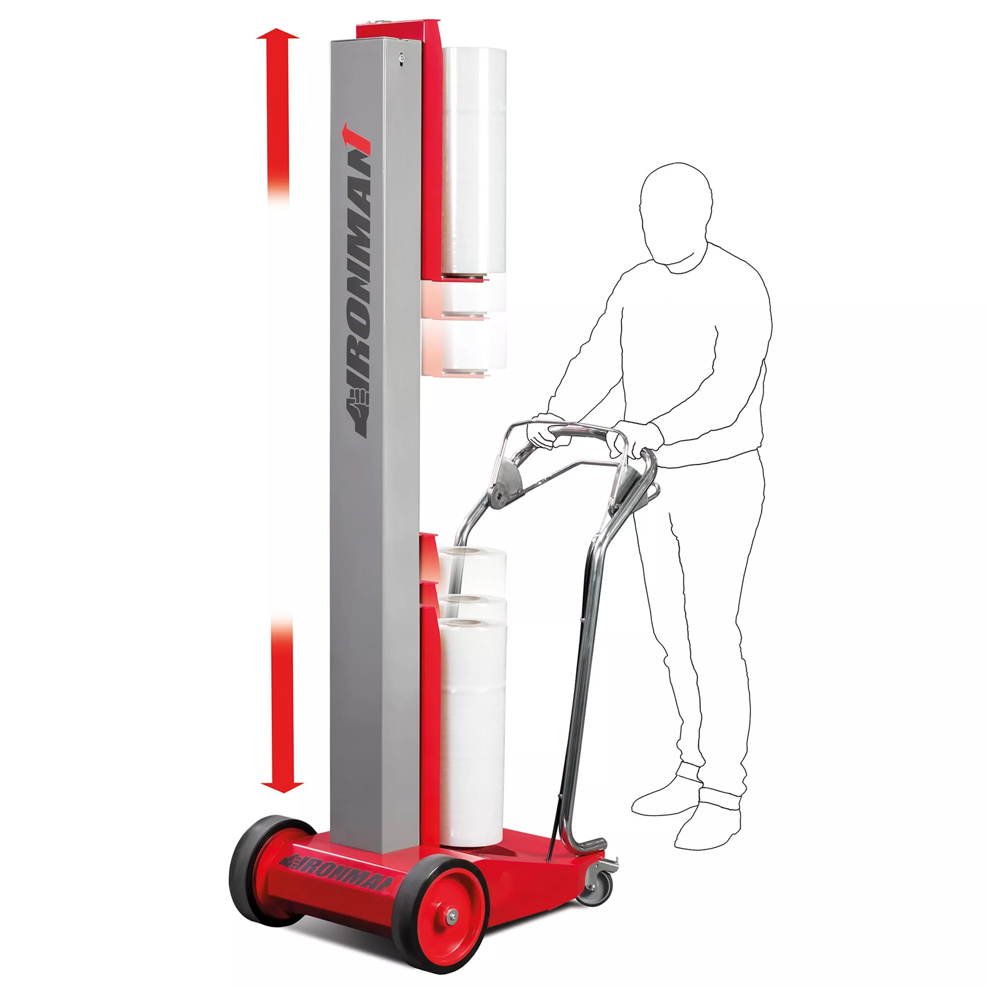 Palettenwickler Ironman Einsatz Mobiler Palettenwickler Ironman Einsatz